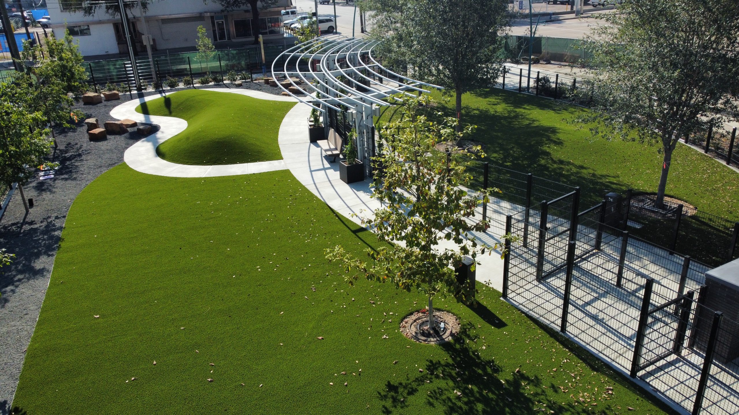 Commercial artificial grass dogpark from SYNLawn Bay Area