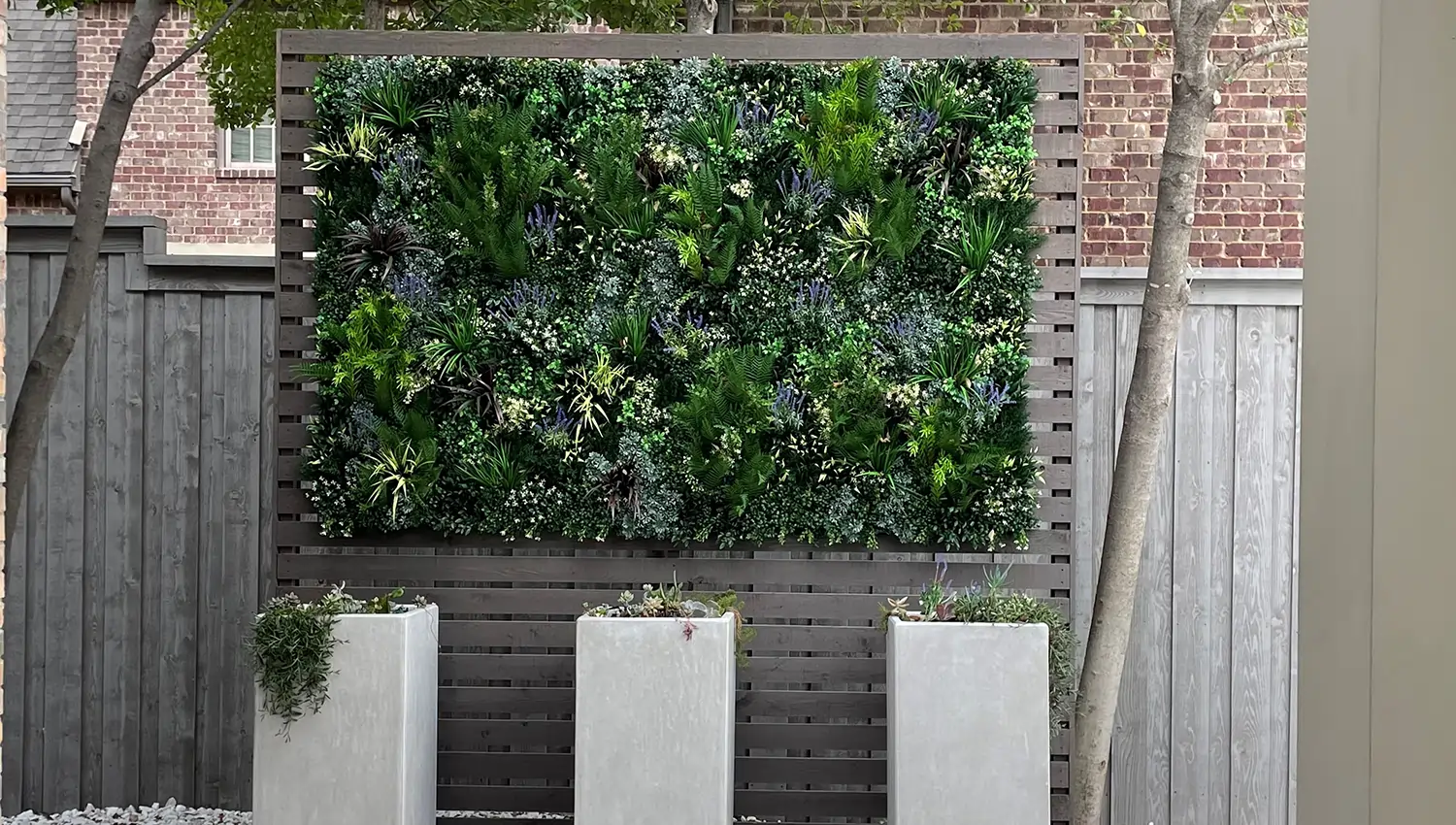 Commercial artificial living wall installed by SYNLawn