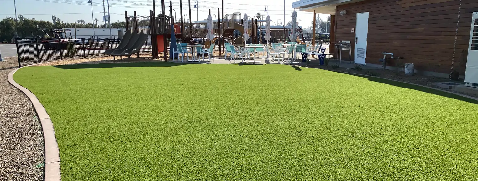 Commercial artificial grass installed by SYNLawn