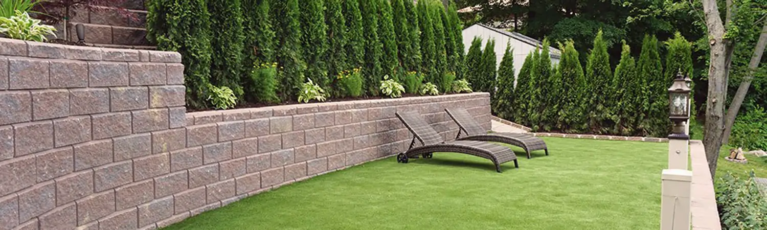 Artificial grass lounge area installed by SYNLawn