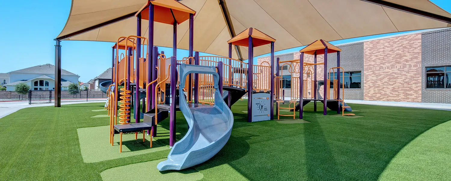 School artificial playground grass installed by SYNLawn