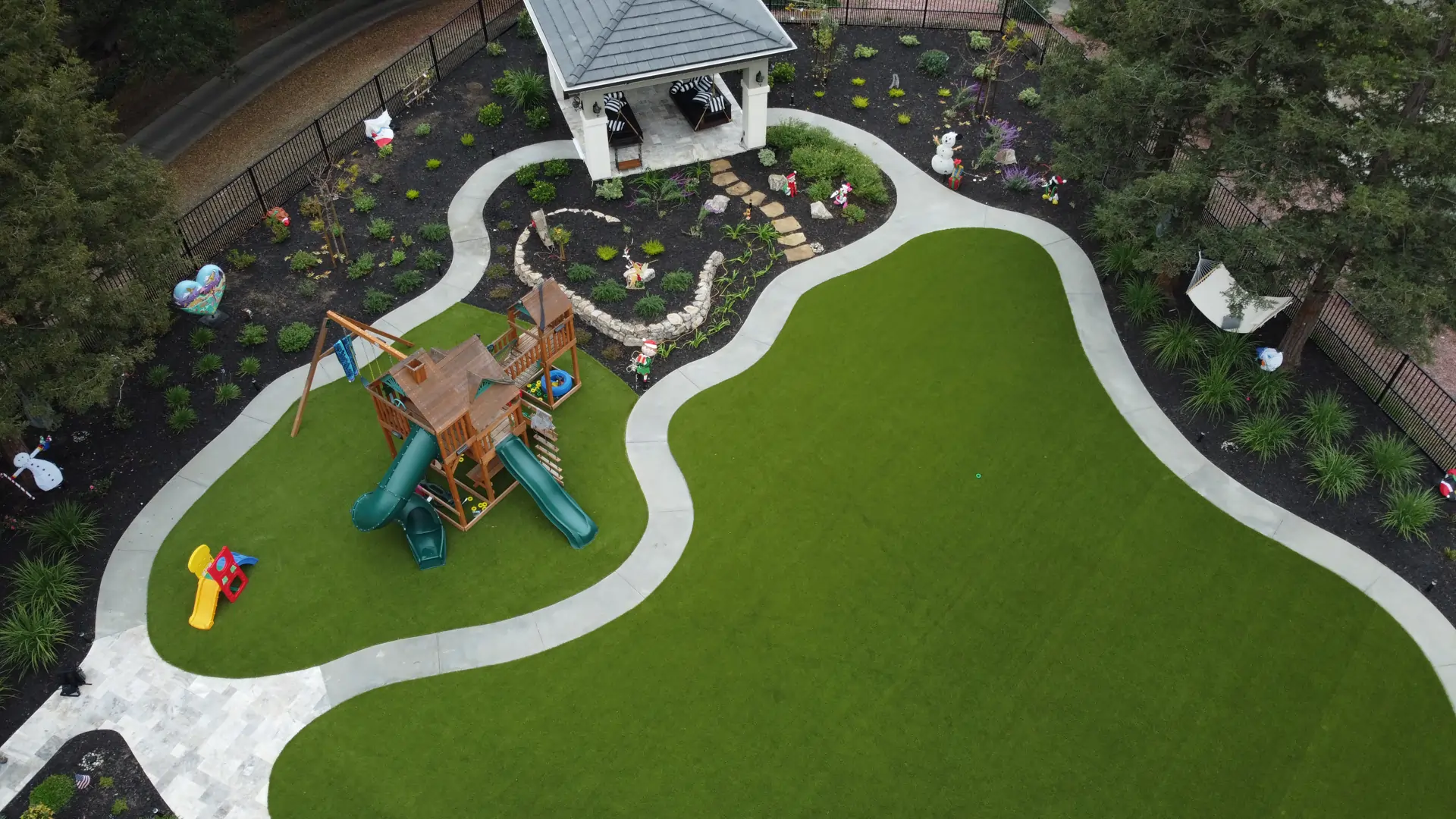 playground artificial grass lawn