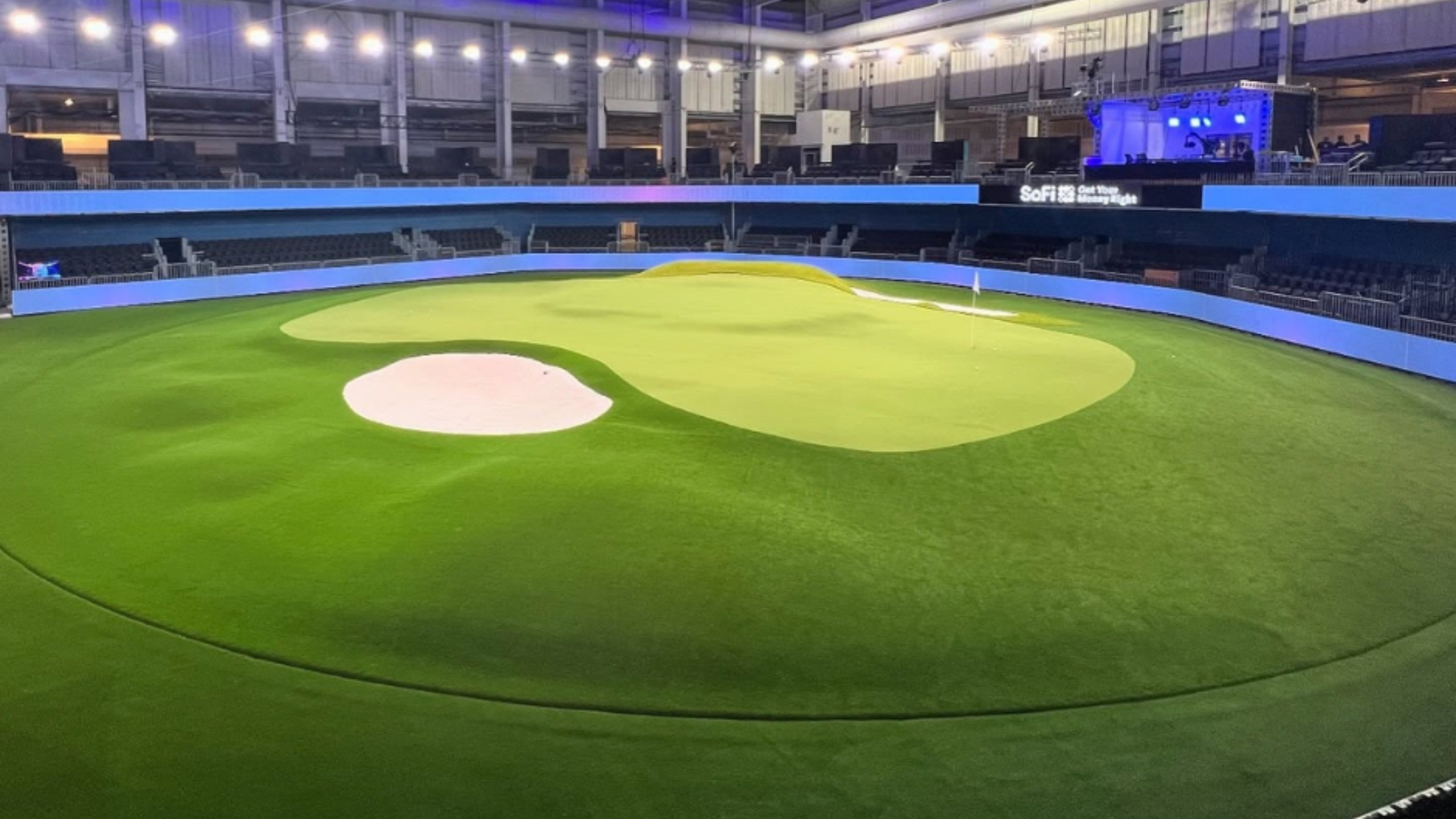 SYNLawn Bay Area putting green turf used for the TGL GreenZone