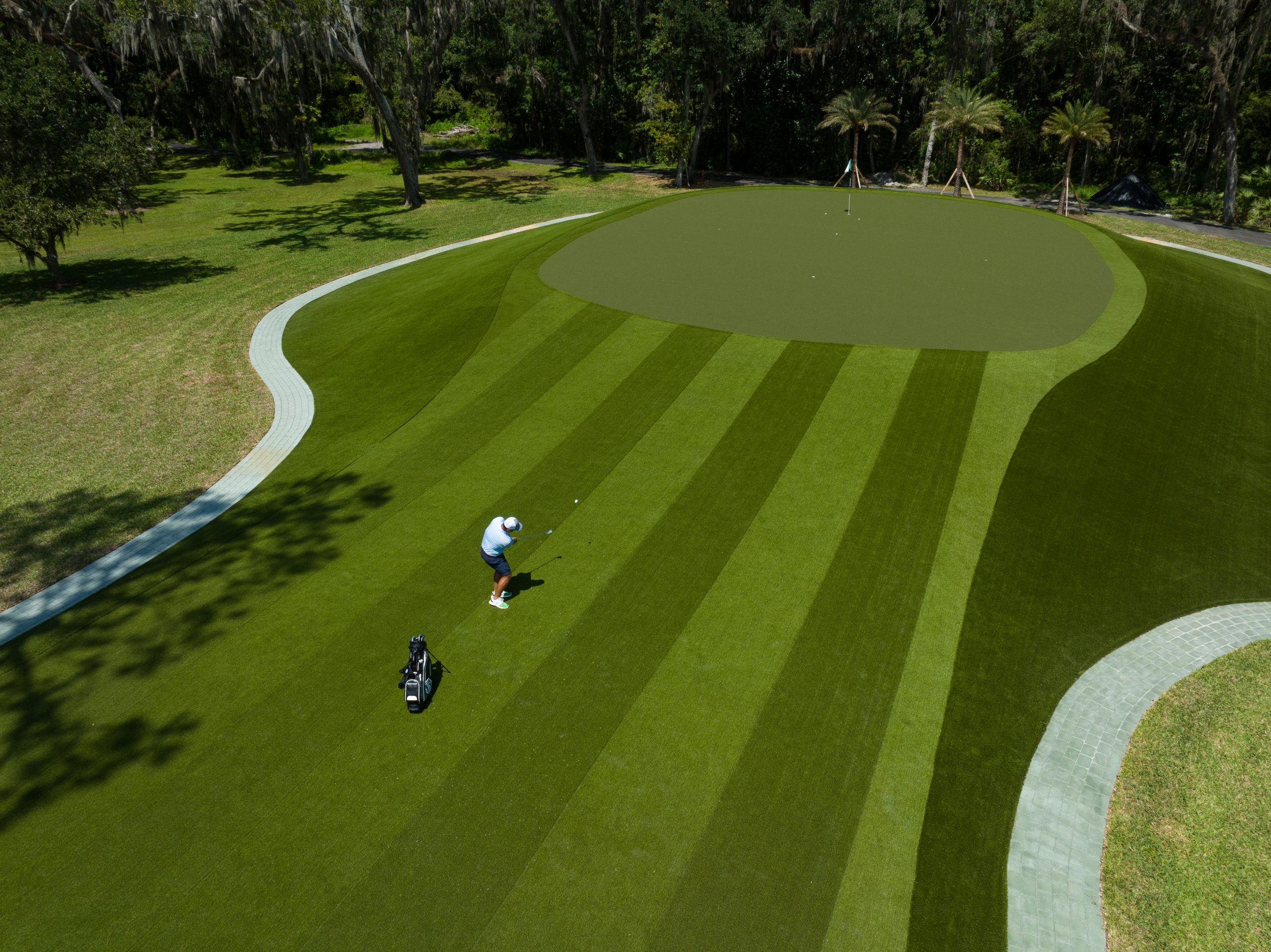 SYNLawn Golf custom putting green SYNLawn Golf custom Bay Area putting green