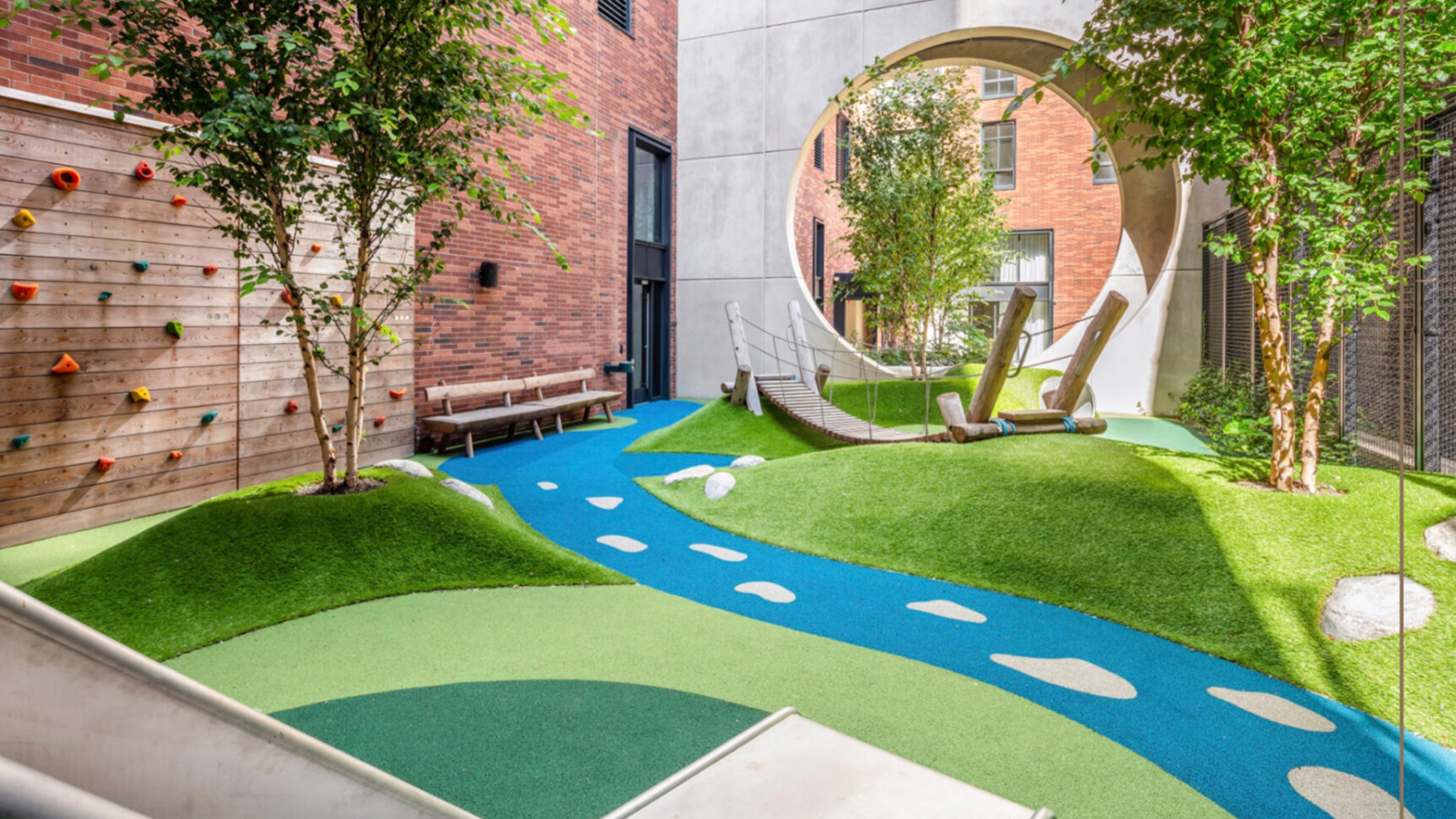 Bay Area Commercial Artificial Grass Playground Courtyard Bay Area Commercial Artificial Grass Playground Courtyard